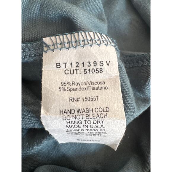 BUILT by Dreamers babydoll Top Blue Soft Half Sleeve Loose Fit Women's Small - Picture 5 of 5